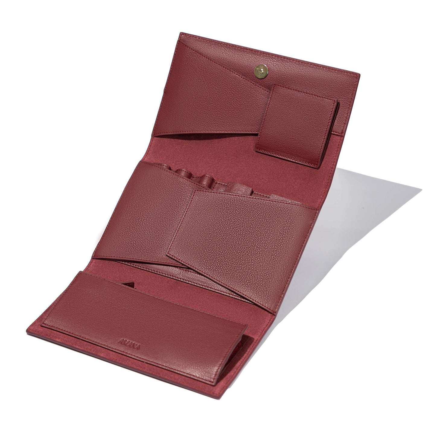Poppy jewelry wallet opened but flaps closed